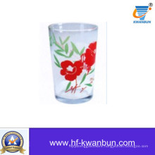 Glass Tea Cup with Decal Printing Glass Cup Glassware Kb-Hn0738